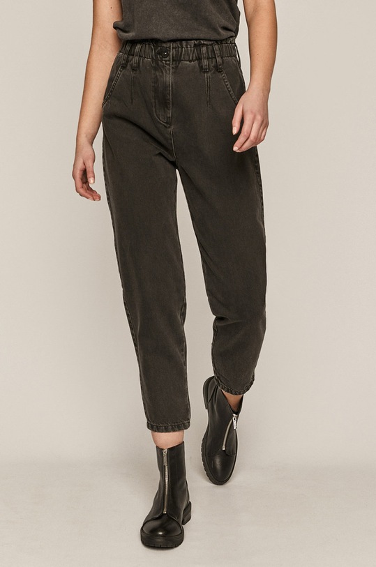 Jeansy damskie carrot czarne czarny RS21.SJD305