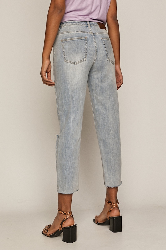 Odzież Jeansy damskie boyfriend niebieskie RS21.SJD610 niebieski