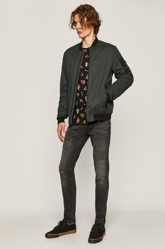 Jeansy męskie slim czarne RS21.SJM405 czarny RS21