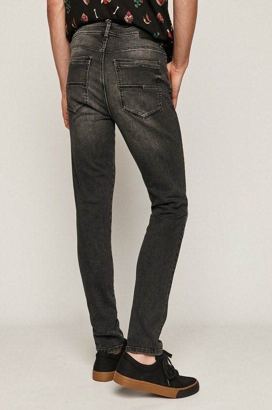 Odzież Jeansy męskie slim czarne RS21.SJM405 czarny