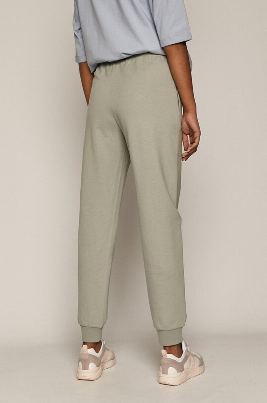 Odzież Spodnie damskie dresowe z bawełny organicznej turkusowe RS21.SPD060 turkusowy