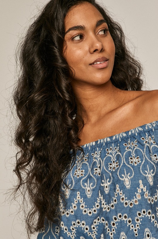 Medicine - Sukienka Summer Linen niebieski RS21.SUD703