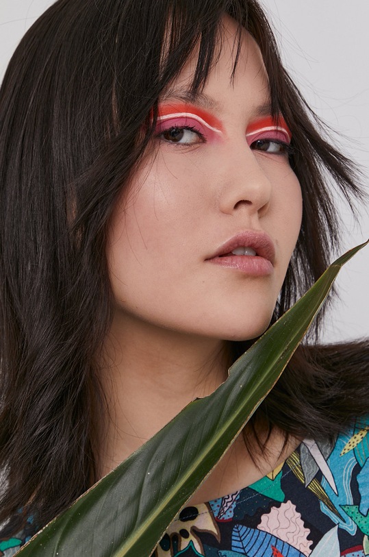 T-shirt damski by Magdalena Parfieniuk turkusowy RS21.TSD754