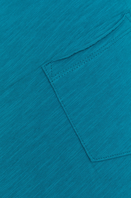 Bawełniany t-shirt męski z kieszonką turkusowy RS21.TSM092 turkusowy