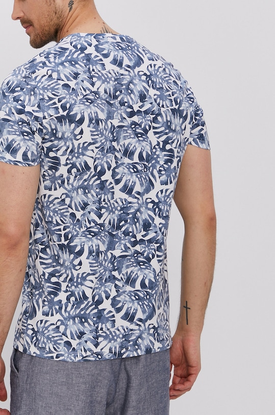 Odzież T-shirt męski z bawełny organicznej biały RS21.TSMA05 biały