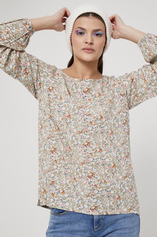 Blúzka dámska Basic regular tyrkysová RS22.BDD020