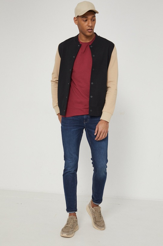 Bluza męska na zatrzaski czarna RS22.BLM210 czarny RS22