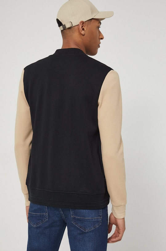 Odzież Bluza męska na zatrzaski czarna RS22.BLM210 czarny