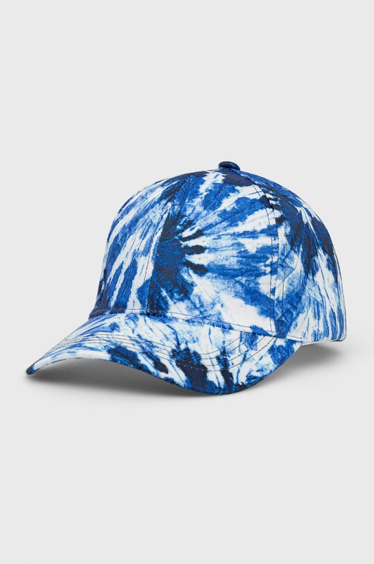 Czapka damska wzorzysta wzorzyste niebieski RS22.CAD709