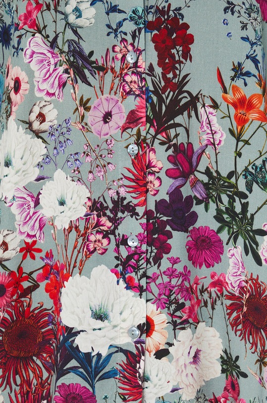 Koszula damska wzorzysta zielona RS22.KDD300 turkusowy RS22