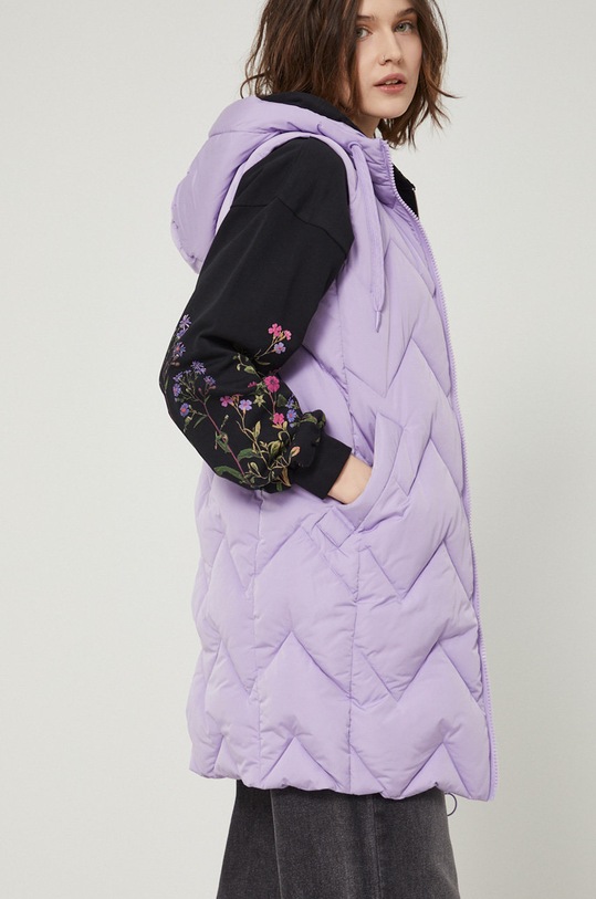 Kamizelka damska ocieplana fioletowa RS22.KMD202 fioletowy
