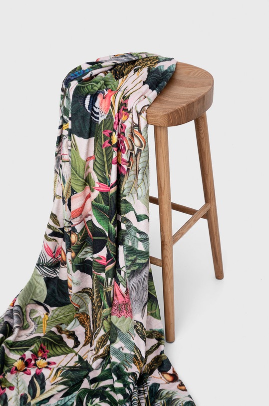 Koc w tropikalny wzór multicolor RS22.KOU604