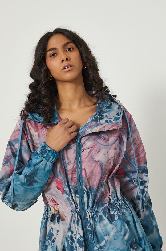 Parka damska przejściowa multicolor multicolor RS22.KPD502