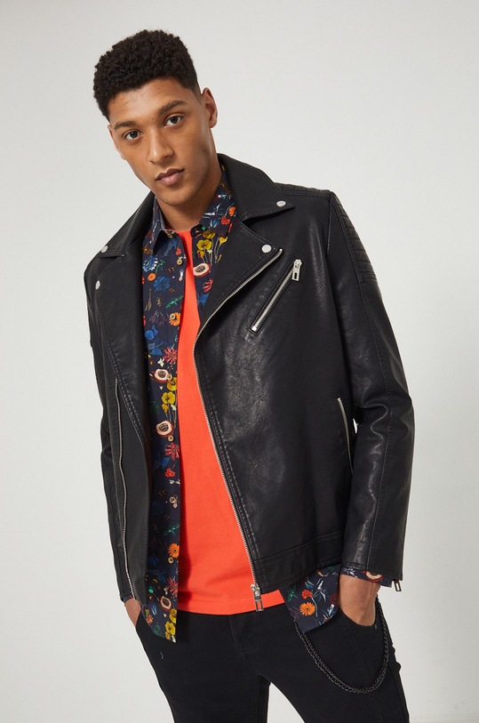 Bunda pánska Commercial bez kapucne čierna RS22.KUM204