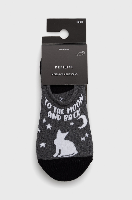 Odzież Skarpetki damskie bawełniane "To the moon and back" (3-pack) multicolor RS22.LGD517 multicolor