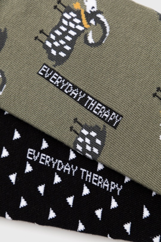 Skarpetki męskie bawełniane w kozły (2-pack) multicolor RS22.LGM308 multicolor RS22