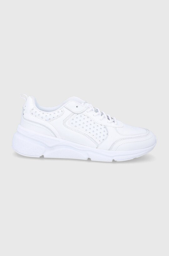 Sneakersy skórzane damskie białe syntetyczny biały RS22.OBD200