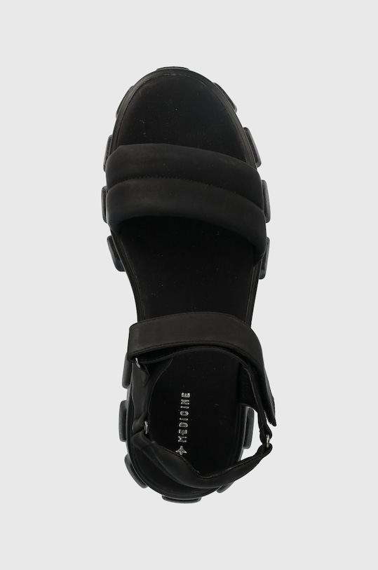 Sandały damskie na platformie czarne czarny RS22.OBD805