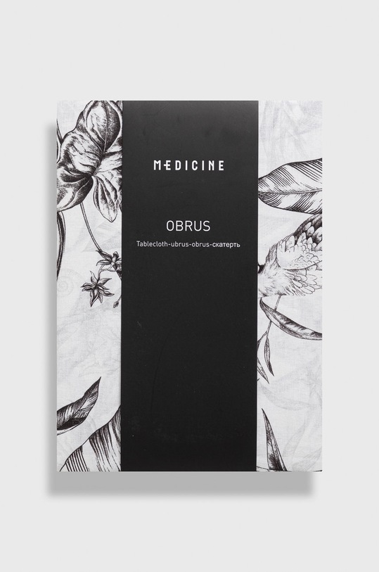 Obrus bawełniany 150 x 350 cm wzorzysty biały RS22.ORU903 biały