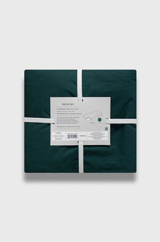 Medicine prześcieradło z gumką Basic turkusowy RS22.PCU511