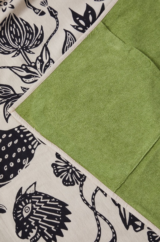 Ręcznik plażowy wzorzysty beżowy beżowy RS22.REU808