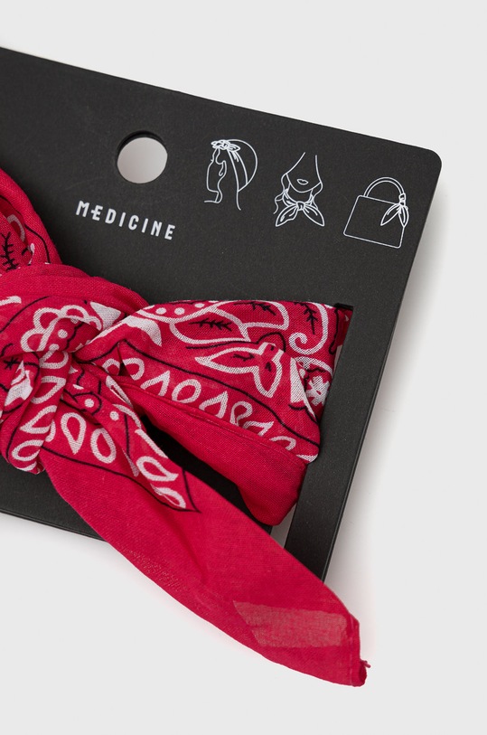 Akcesoria Bandana bawełniana damska różowa RS22.SAD701 różowy