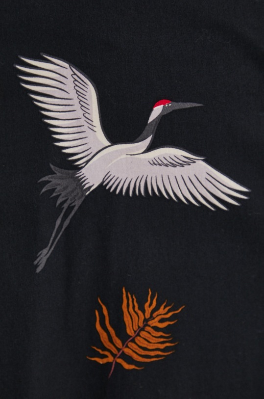 Spódnica bawełniana damska rozkloszowana czarna RS22.SDD040 czarny