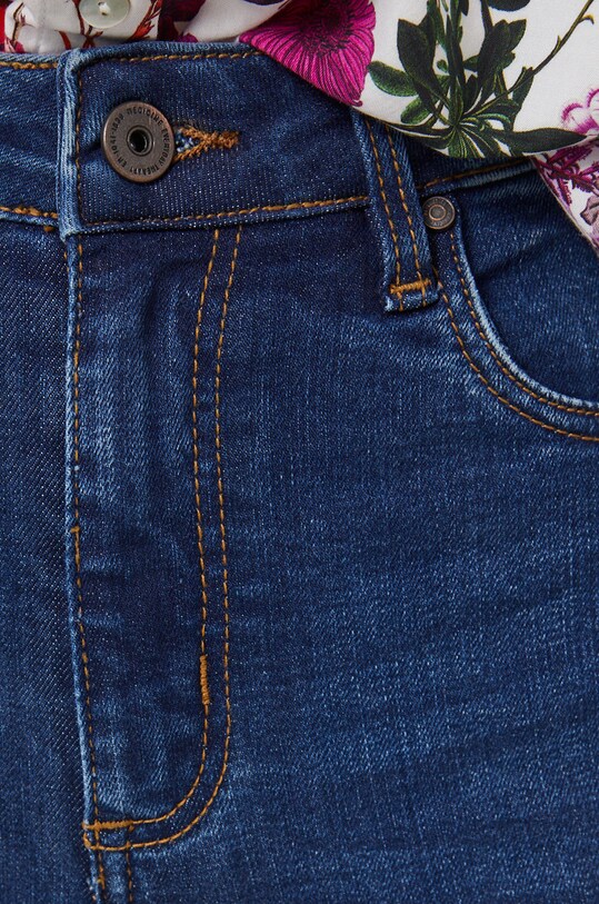 Jeansy damskie skinny granatowe niebieski RS22.SJD031