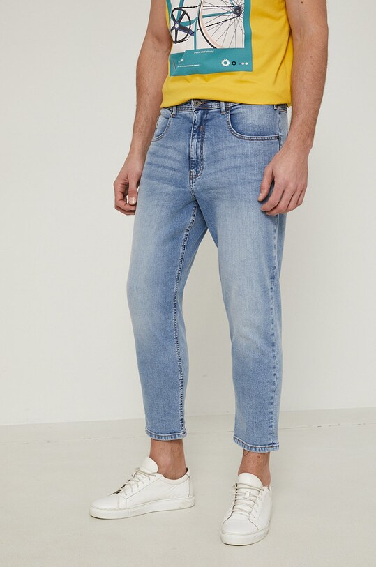 Jeansy męskie tapered niebieskie niebieski RS22.SJM701