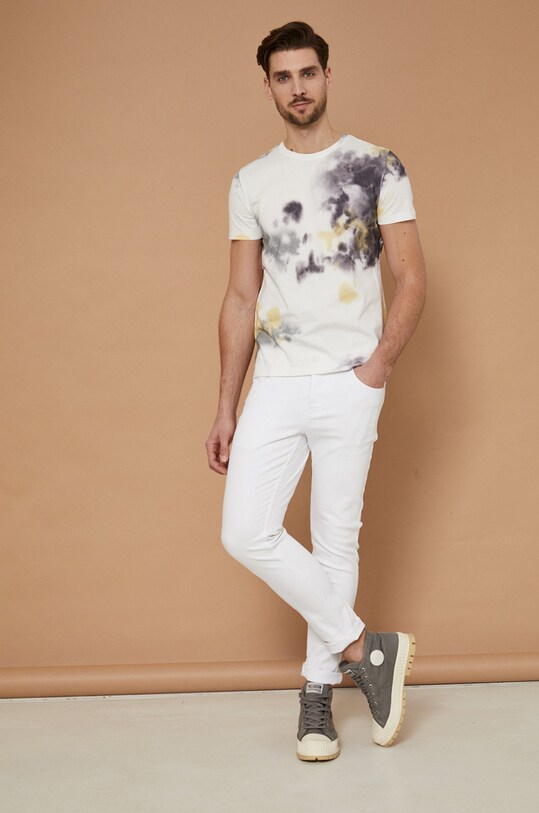 Jeansy męskie slim białe RS22.SJM801 biały RS22