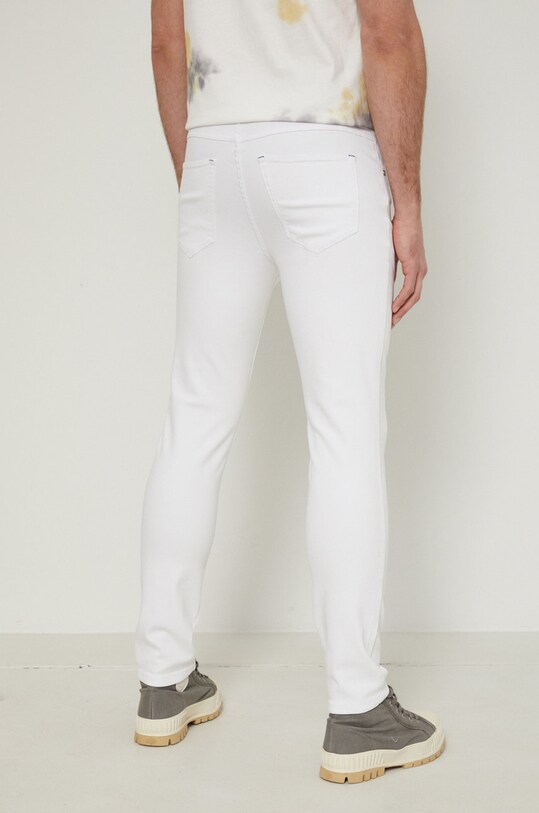Odzież Jeansy męskie slim białe RS22.SJM801 biały