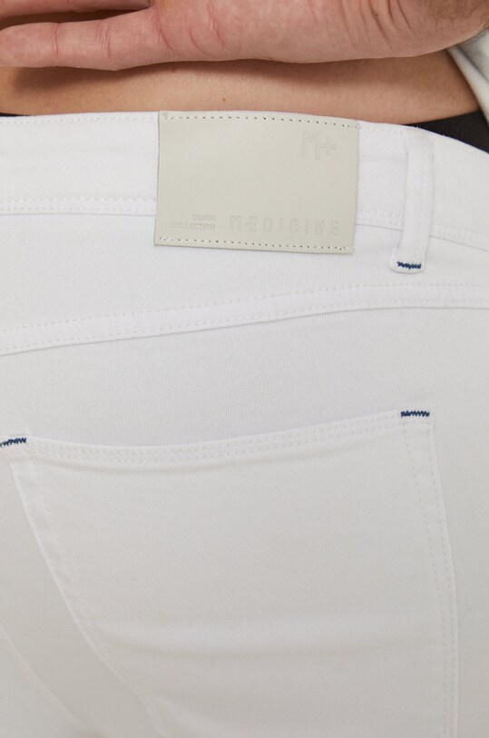 Jeansy męskie slim białe biały RS22.SJM801