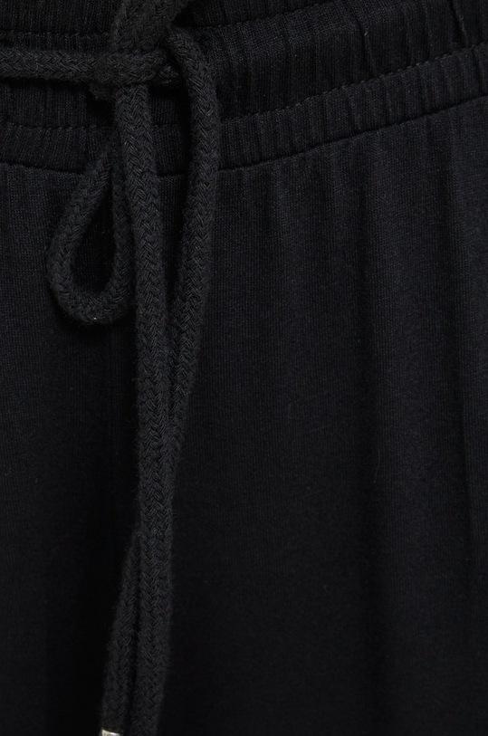 Spodnie dresowe damskie gładkie czarne czarny RS22.SPD0C1