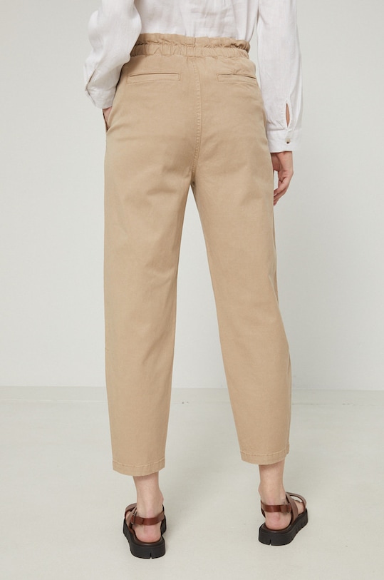 Odzież Spodnie damskie fason chinos beżowe RS22.SPD701 beżowy