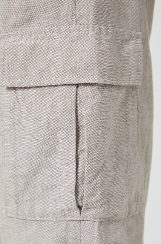 Pánske ľanové nohavice béžová RS22.SPMA10