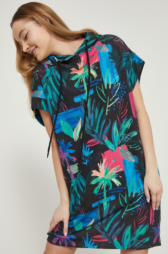 Medicine sukienka bawełniana bawełna multicolor RS22.SUD070