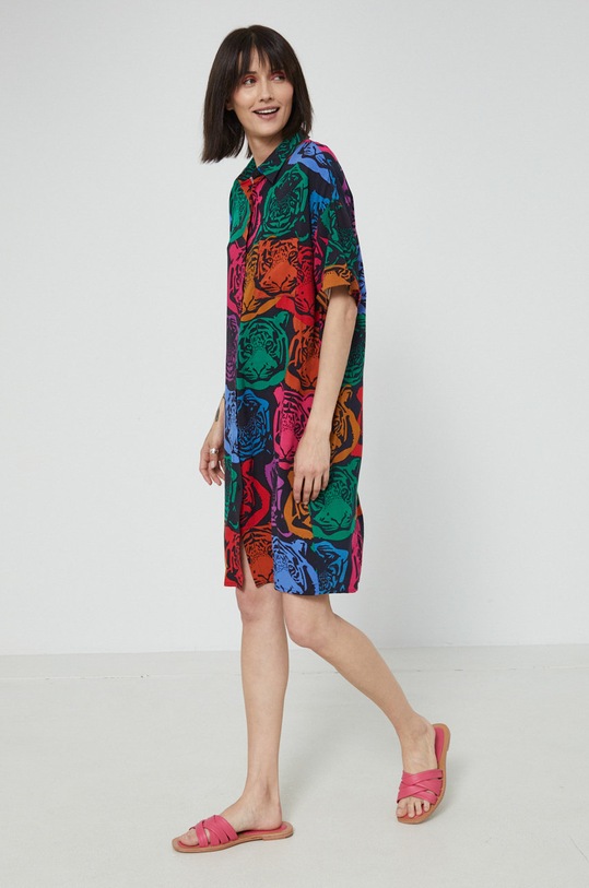 Sukienka wzorzysta oversize multicolor RS22.SUD0C0 multicolor RW22
