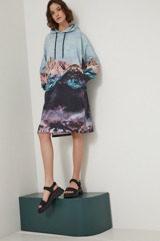 Sukienka wzorzysta multicolor multicolor RS22.SUD503