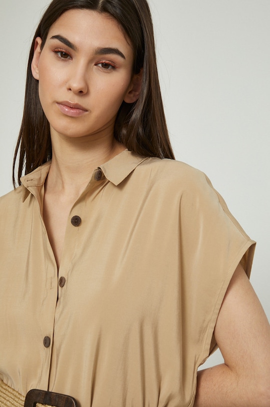 Medicine sukienka beżowy RS22.SUDA03