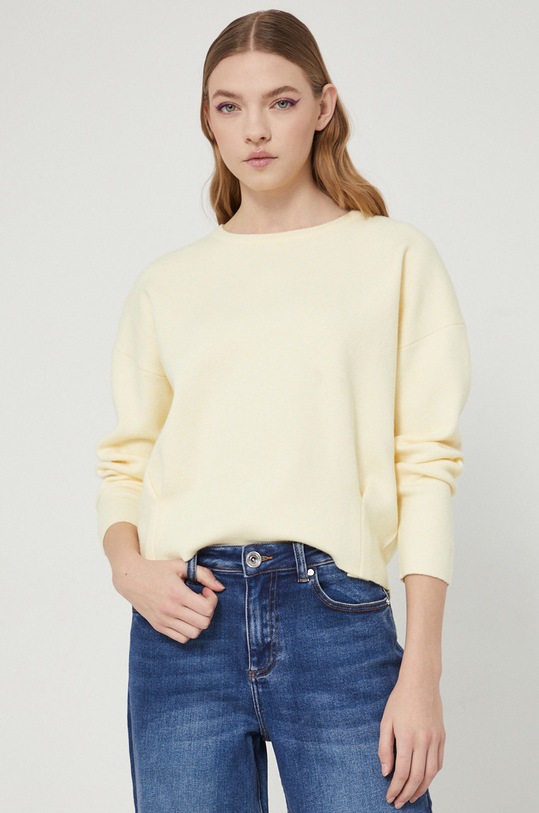 Medicine - Sweter Basic pozostałe żółty RS22.SWD020