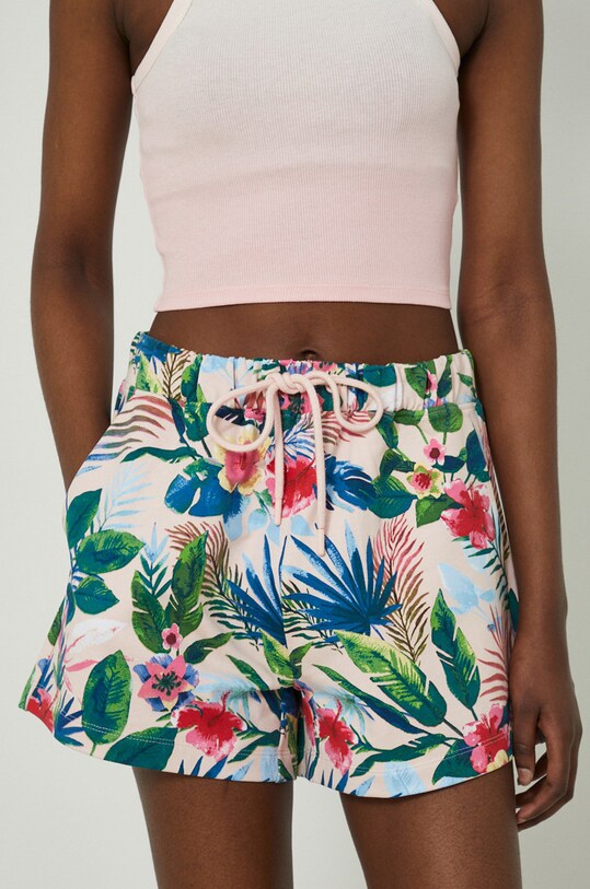Szorty damskie high waist różowe RS22.SZD094 różowy RS22