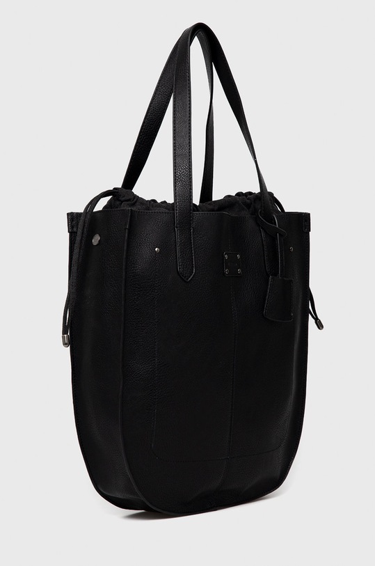 Torebka damska ze skóry ekologicznej czarna RS22.TOD200 czarny RS22