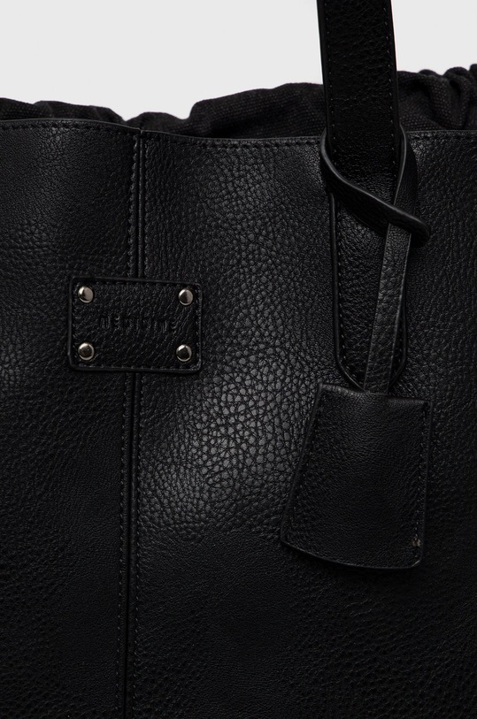 Torebka damska ze skóry ekologicznej czarna czarny RS22.TOD200