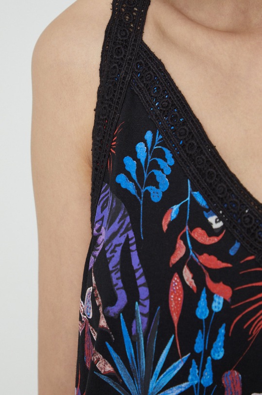 Top bawełniany damski wzorzysty multicolor RS22.TSD0C1 multicolor