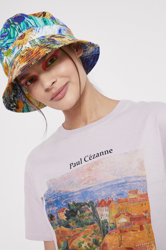 Bavlnené tričko Eviva L'arte RS22.TSD152 fialová