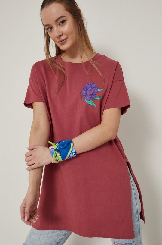 Odzież T-shirt bawełniany Tattoo Art by Agata Morzyk różowy RS22.TSD751 różowy