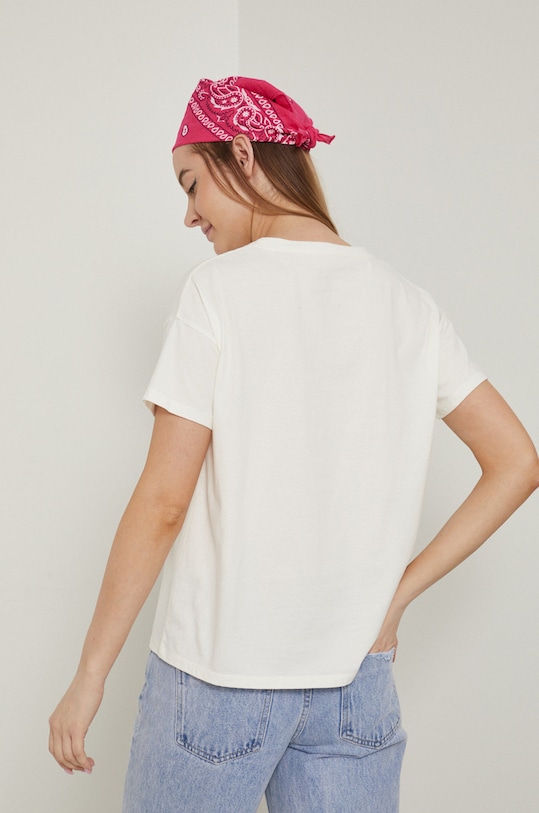 Oblečenie Bavlnené tričko dámske Tattoo Art by Małgorzata Rumińska RS22.TSD763 béžová