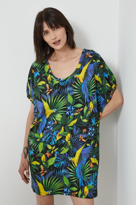 Bavlněné tričko Medicine V výstřih vícebarevná RS22.TSDC14