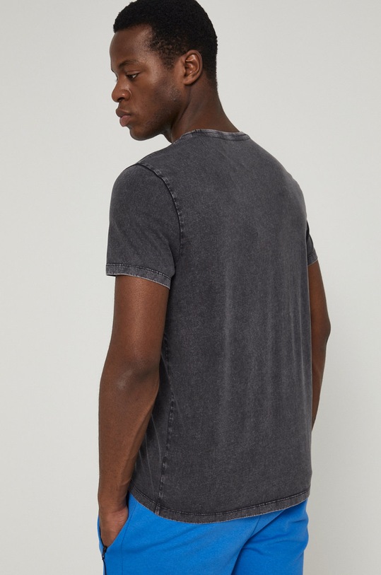 Odzież T-shirt bawełniany męski by Jakub Jeżyna, Grafika Polska szary RS22.TSM553 szary