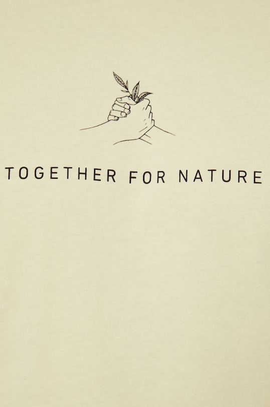 T-shirt męski z bawełny organicznej żółty RS22.TSM730 żółty
